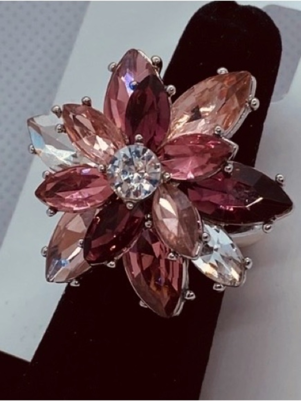 Charter club stretchable flower ring